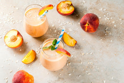 Peaches and Cream Oatmeal Smoothie