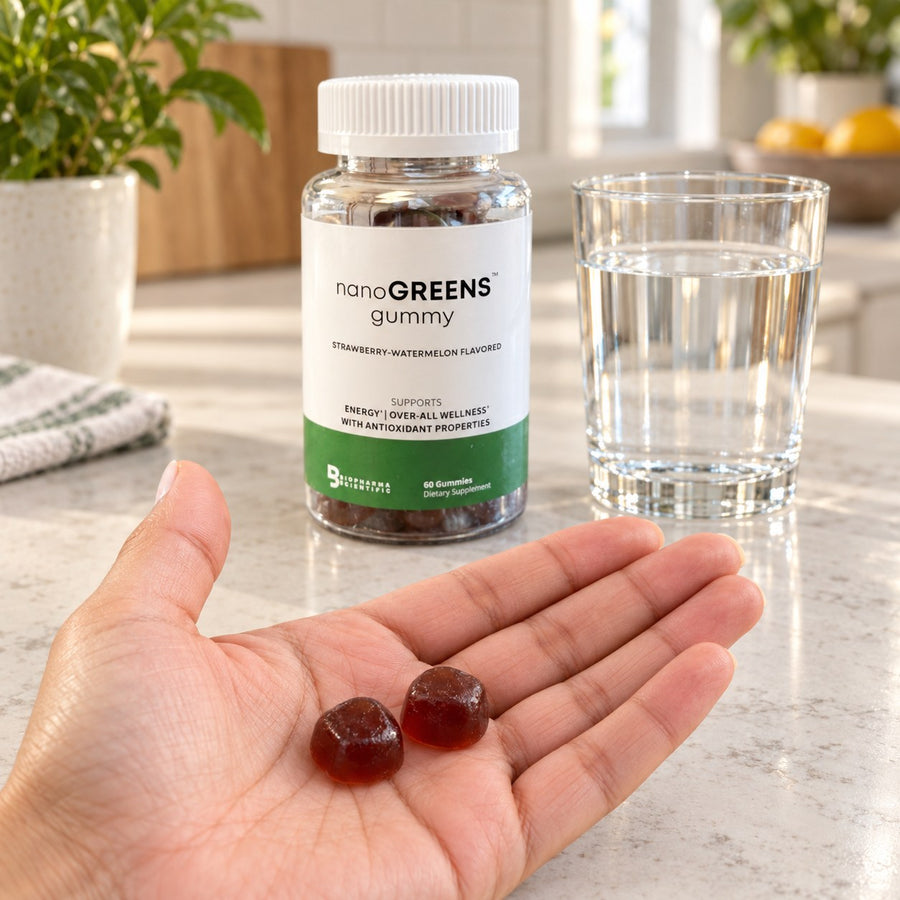 NanoGreens Gummies: Strawberry-Watermelon