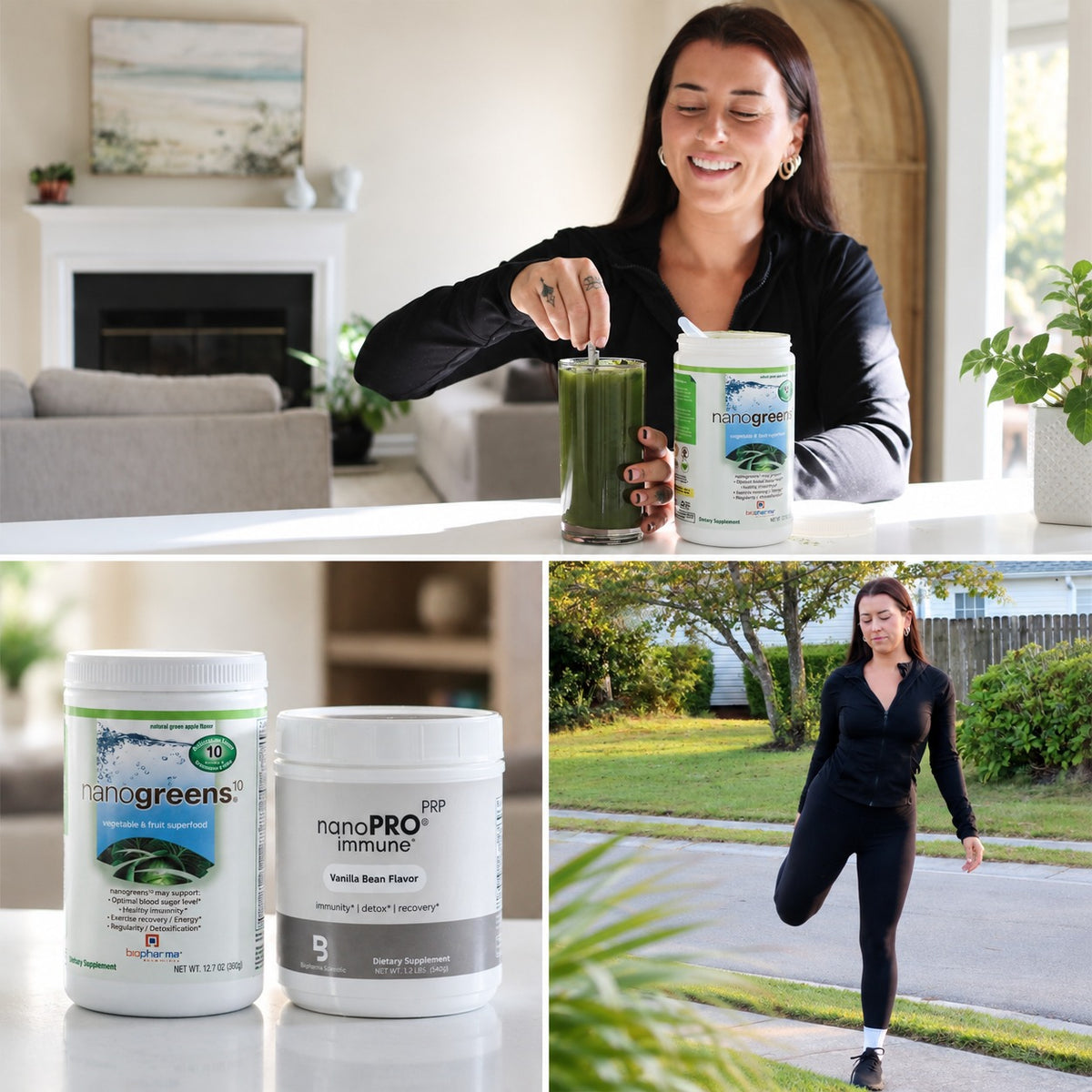 NanoGreens and NanoPro lifestyle
