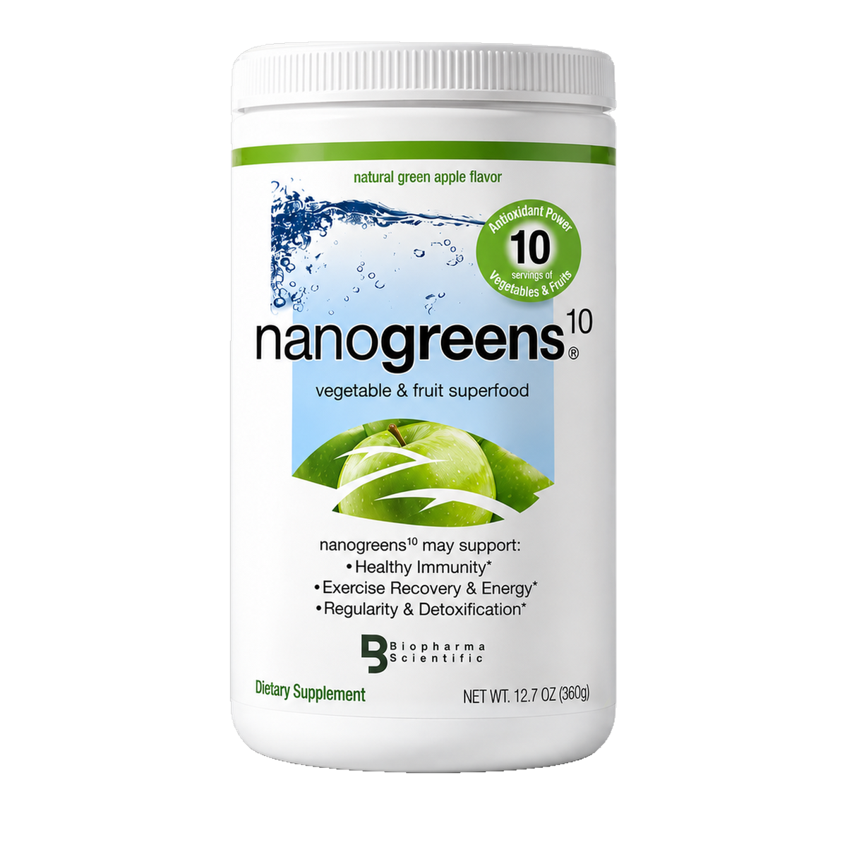 NanoGreens10 Green Apple tub