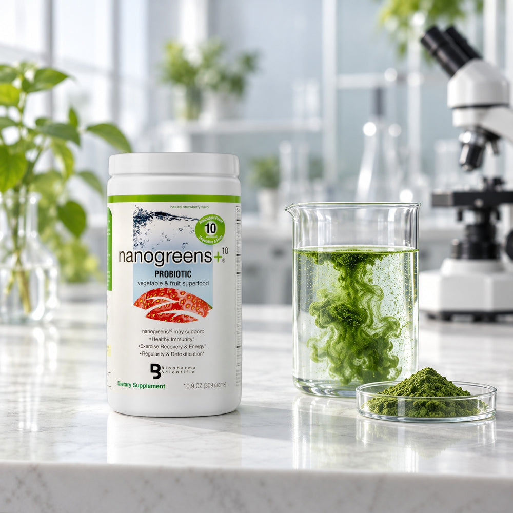 nanogreens+ probiotic: strawberry