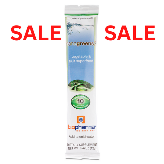 nanogreens single travel pack: green apple