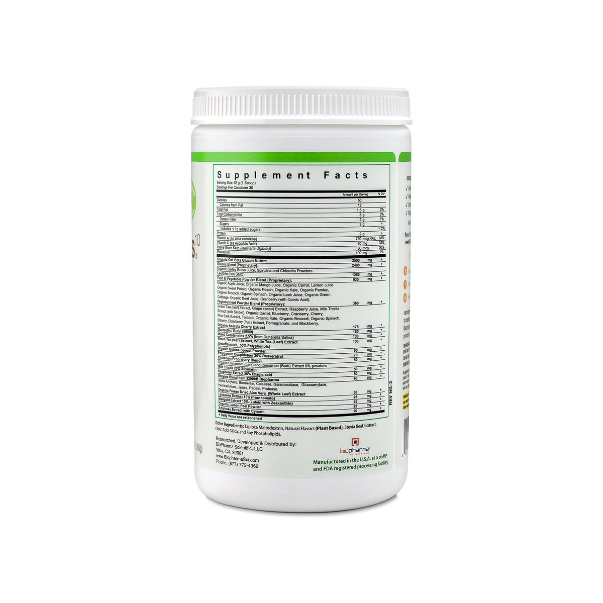 nanogreens: green apple biopharmasci