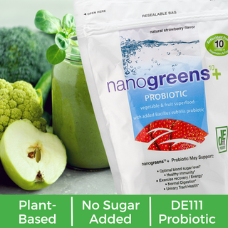 nanogreens+ probiotic: strawberry biopharmasci