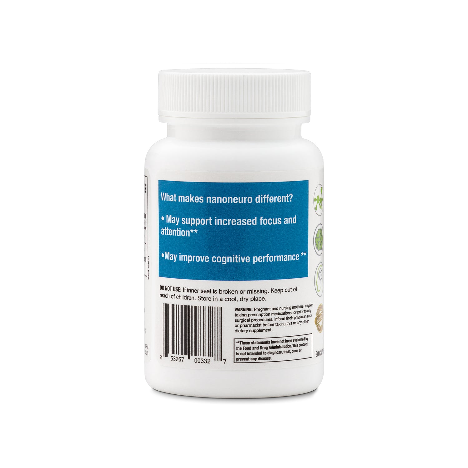 snanoneuro memory brain support n-acetyl-l-cysteine NAC l-theanine supplement capsule - health benefits
